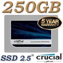 Crucial SSD 250GB MX500 SATA 2.5