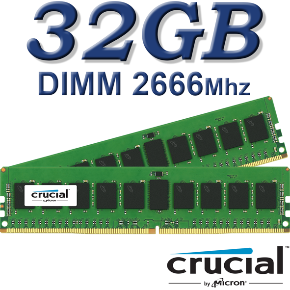 Crucial DIMM 32GB DDR4 2666Mhz