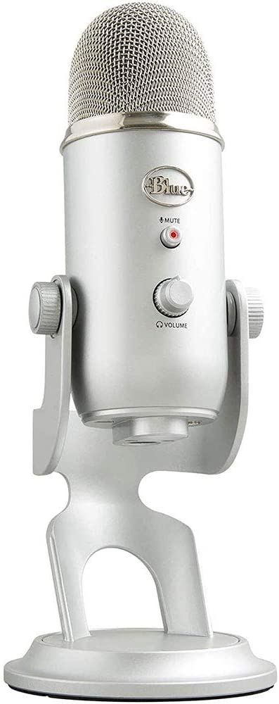 מיקרופון LOGITECH BLUE YETI SILVER USB MICROPHONE