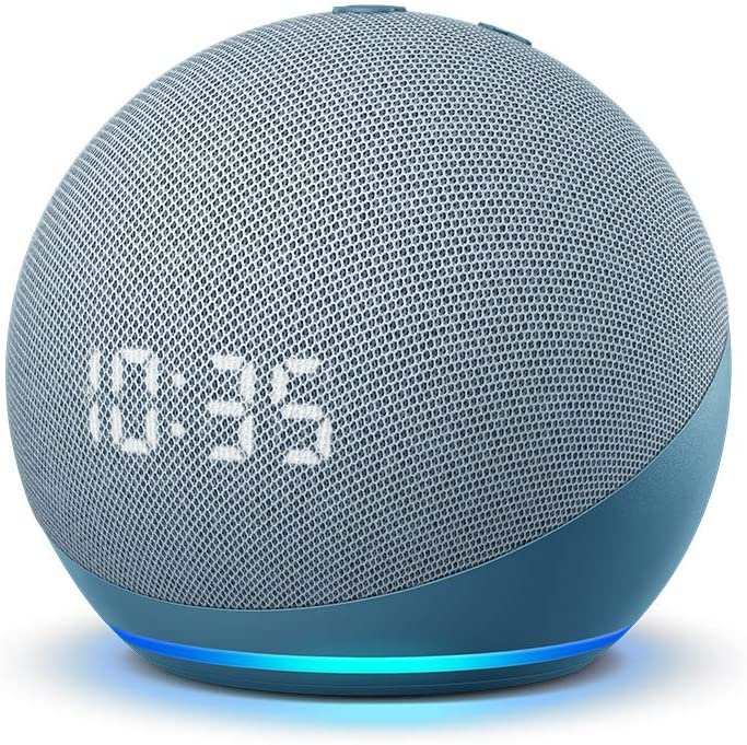 ‏רמקול חכם Amazon Echo Dot 4th Generation + שעון