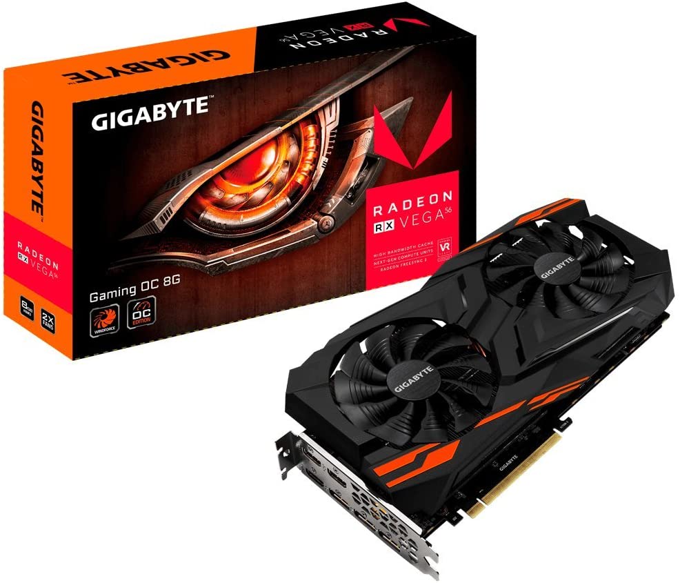 כרטיס מסך Gigabyte Radeon Rx Vega 56 Gaming OC 8G Graphic Card – GV-RXVEGA56GAMING OC-8GD